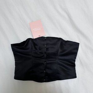 Reformation Jaclyn Satin Corset Top